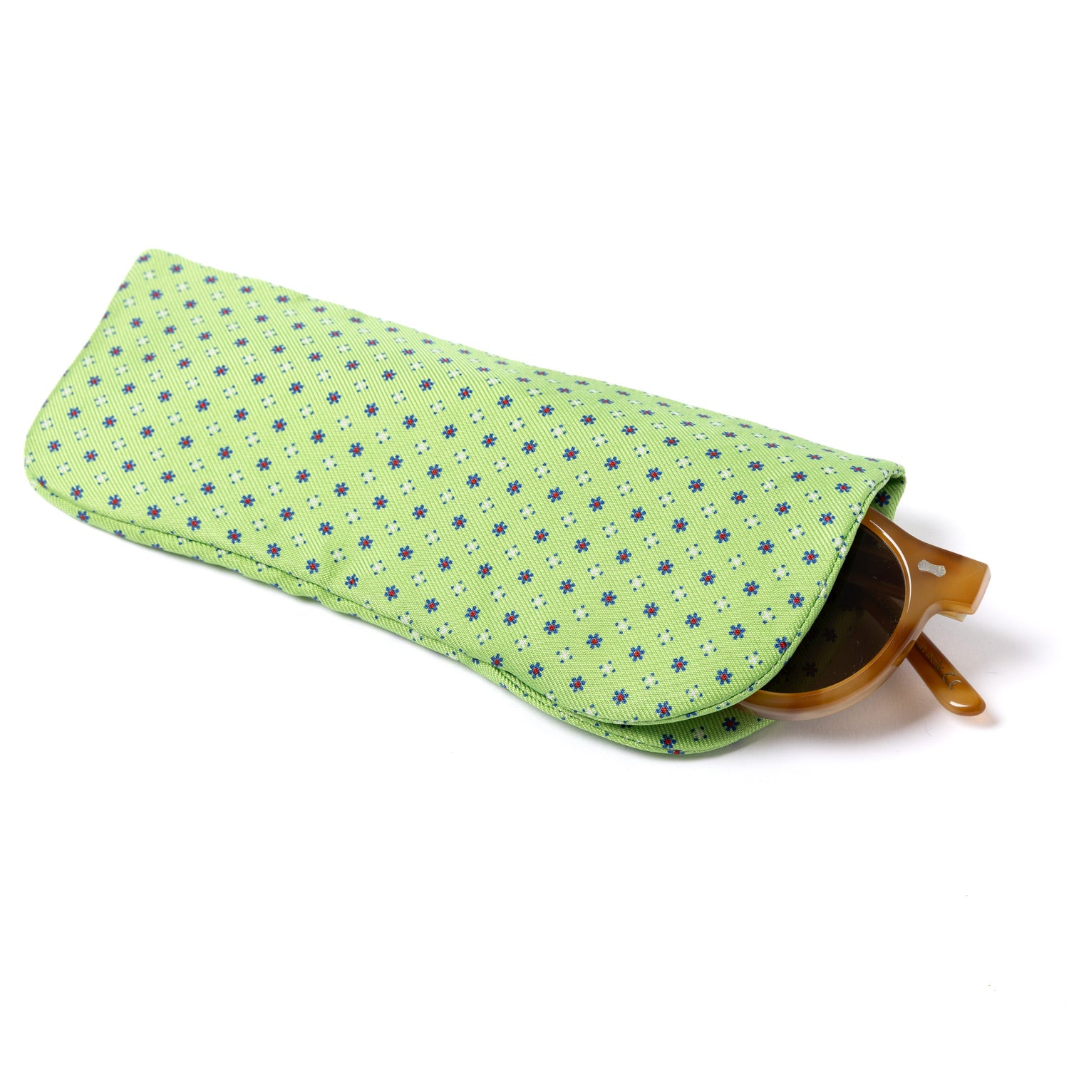 Glasses Case "Silk Case" made from Printed Silk - handmade